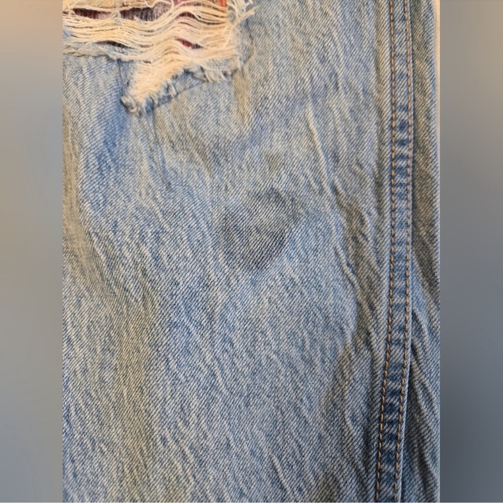 We The Free by Free People High-Rise 90s Boyfriend Distressed Jeans bdg.25 - Picture 11 of 13